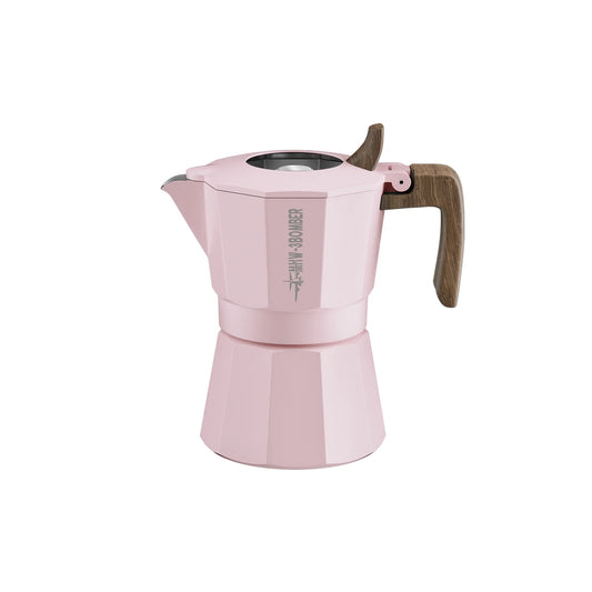 Cafetera italiana de doble válvula MHW-3BOMBER de 100 ml Rosa